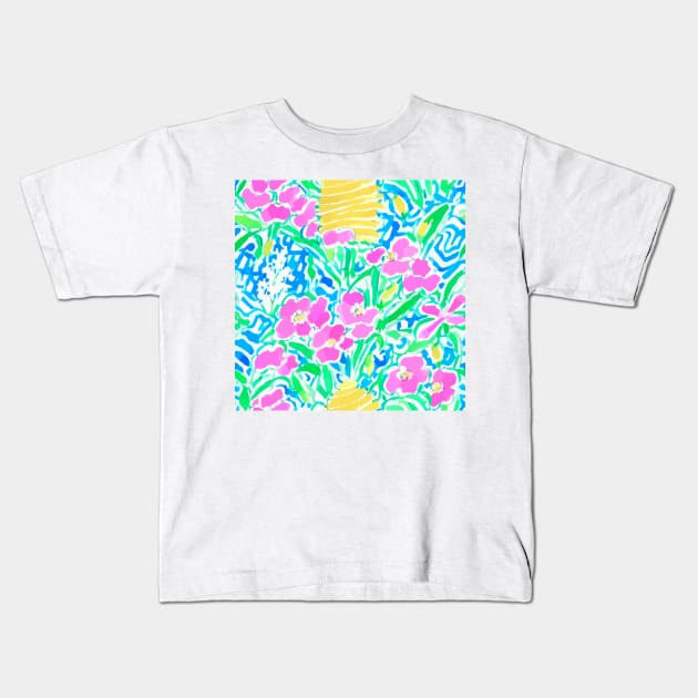 Pink daisies Kids T-Shirt by SophieClimaArt